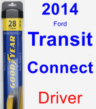 Driver Wiper Blade for 2014 Ford Transit Connect - Assurance