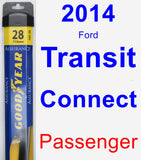 Passenger Wiper Blade for 2014 Ford Transit Connect - Assurance