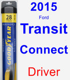 Driver Wiper Blade for 2015 Ford Transit Connect - Assurance