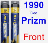 Front Wiper Blade Pack for 1990 Geo Prizm - Assurance