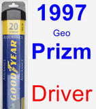 Driver Wiper Blade for 1997 Geo Prizm - Assurance