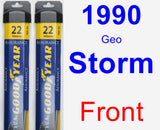 Front Wiper Blade Pack for 1990 Geo Storm - Assurance