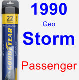 Passenger Wiper Blade for 1990 Geo Storm - Assurance