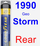 Rear Wiper Blade for 1990 Geo Storm - Assurance