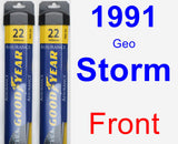 Front Wiper Blade Pack for 1991 Geo Storm - Assurance