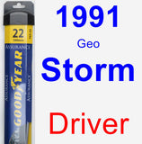 Driver Wiper Blade for 1991 Geo Storm - Assurance