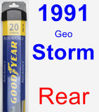 Rear Wiper Blade for 1991 Geo Storm - Assurance