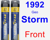 Front Wiper Blade Pack for 1992 Geo Storm - Assurance