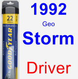 Driver Wiper Blade for 1992 Geo Storm - Assurance