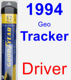 Driver Wiper Blade for 1994 Geo Tracker - Assurance