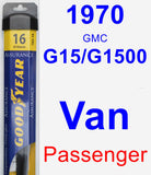 Passenger Wiper Blade for 1970 GMC G15/G1500 Van - Assurance