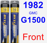 Front Wiper Blade Pack for 1982 GMC G1500 - Assurance