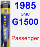 Passenger Wiper Blade for 1985 GMC G1500 - Assurance