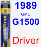 Driver Wiper Blade for 1989 GMC G1500 - Assurance