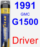 Driver Wiper Blade for 1991 GMC G1500 - Assurance