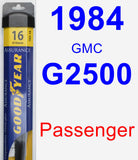 Passenger Wiper Blade for 1984 GMC G2500 - Assurance