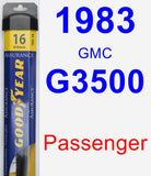 Passenger Wiper Blade for 1983 GMC G3500 - Assurance