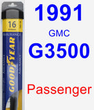 Passenger Wiper Blade for 1991 GMC G3500 - Assurance