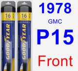 Front Wiper Blade Pack for 1978 GMC P15 - Assurance