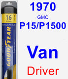 Driver Wiper Blade for 1970 GMC P15/P1500 Van - Assurance