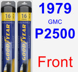 Front Wiper Blade Pack for 1979 GMC P2500 - Assurance