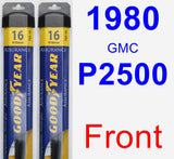 Front Wiper Blade Pack for 1980 GMC P2500 - Assurance