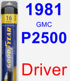 Driver Wiper Blade for 1981 GMC P2500 - Assurance