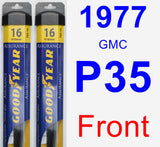 Front Wiper Blade Pack for 1977 GMC P35 - Assurance