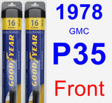 Front Wiper Blade Pack for 1978 GMC P35 - Assurance