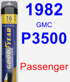 Passenger Wiper Blade for 1982 GMC P3500 - Assurance