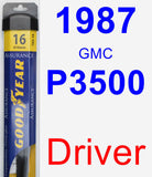 Driver Wiper Blade for 1987 GMC P3500 - Assurance