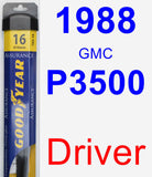 Driver Wiper Blade for 1988 GMC P3500 - Assurance