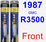 Front Wiper Blade Pack for 1987 GMC R3500 - Assurance