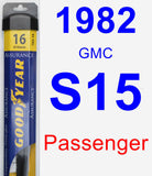 Passenger Wiper Blade for 1982 GMC S15 - Assurance