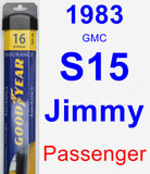 Passenger Wiper Blade for 1983 GMC S15 Jimmy - Assurance