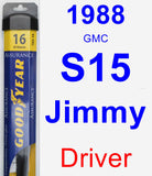 Driver Wiper Blade for 1988 GMC S15 Jimmy - Assurance