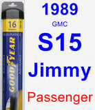 Passenger Wiper Blade for 1989 GMC S15 Jimmy - Assurance