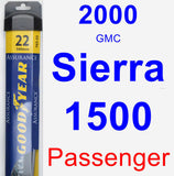 Passenger Wiper Blade for 2000 GMC Sierra 1500 - Assurance