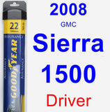 Driver Wiper Blade for 2008 GMC Sierra 1500 - Assurance