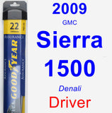 Driver Wiper Blade for 2009 GMC Sierra 1500 - Assurance