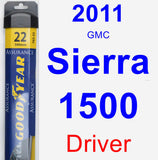 Driver Wiper Blade for 2011 GMC Sierra 1500 - Assurance