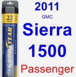 Passenger Wiper Blade for 2011 GMC Sierra 1500 - Assurance