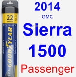 Passenger Wiper Blade for 2014 GMC Sierra 1500 - Assurance