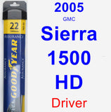 Driver Wiper Blade for 2005 GMC Sierra 1500 HD - Assurance