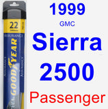 Passenger Wiper Blade for 1999 GMC Sierra 2500 - Assurance