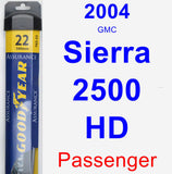 Passenger Wiper Blade for 2004 GMC Sierra 2500 HD - Assurance