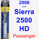 Passenger Wiper Blade for 2006 GMC Sierra 2500 HD - Assurance