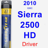 Driver Wiper Blade for 2010 GMC Sierra 2500 HD - Assurance