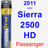 Passenger Wiper Blade for 2011 GMC Sierra 2500 HD - Assurance