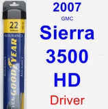 Driver Wiper Blade for 2007 GMC Sierra 3500 HD - Assurance